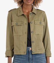 Load image into Gallery viewer, Rosalyn Olive Trucker Jacket
