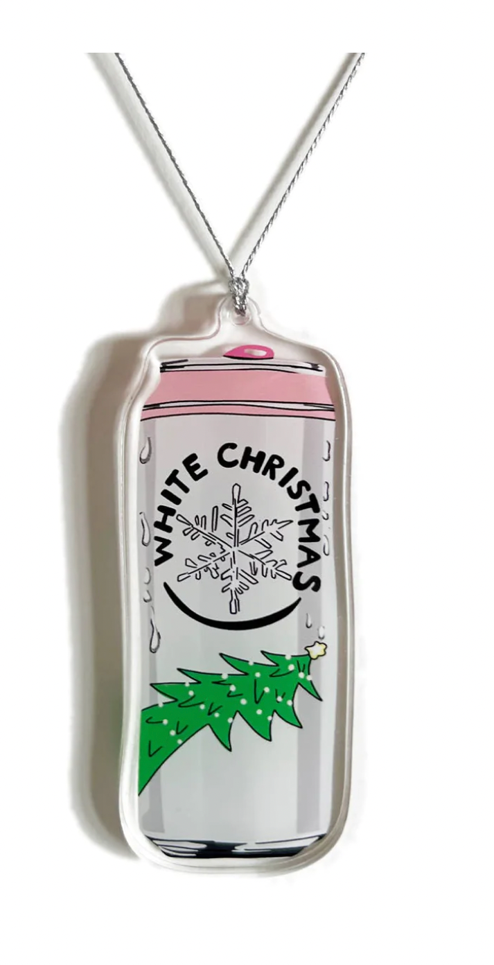 White Claw Christmas Ornament