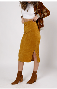 Gold Form-Fitted Skirt