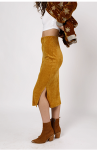 Gold Form-Fitted Skirt
