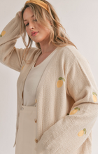 Load image into Gallery viewer, Esme Embroidered Lemon Cardigan