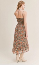 Load image into Gallery viewer, Vintage Academic Midi Dress: Green Multi