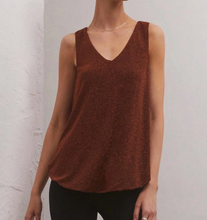 Load image into Gallery viewer, Vagabond Sparkle Tank In Chocolate