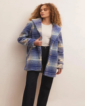 Load image into Gallery viewer, Z SUPPLY HASTINGS SHERPA PLAID COAT - SAPPHIRE BLUE