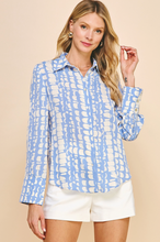 Load image into Gallery viewer, Seaside Printed Button Down Shirt