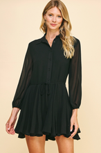 Load image into Gallery viewer, Chloe Collared Button Down Mini Dress