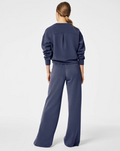 Load image into Gallery viewer, SPANX Air Essentials Wide Leg Pants in Dark Storm