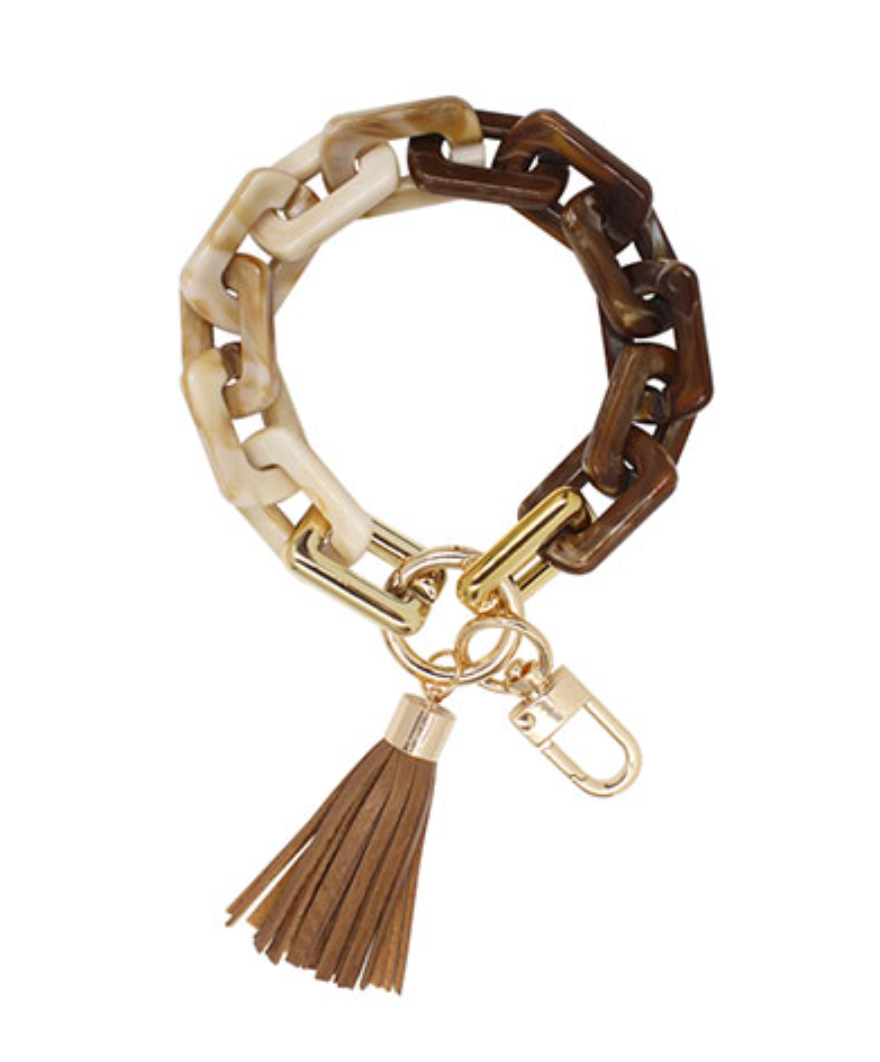 Resin Chain Key Chain Bracelet