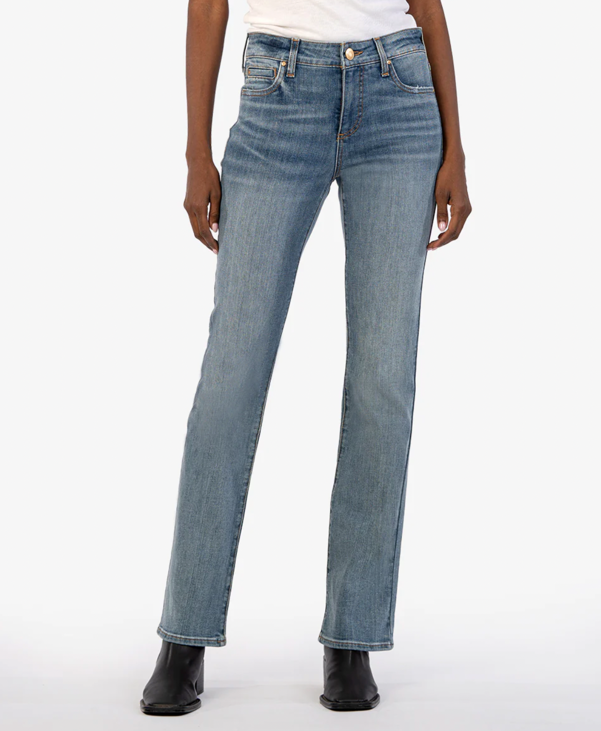 Natalie High Rise Fab Ab Bootcut- Composed Wash