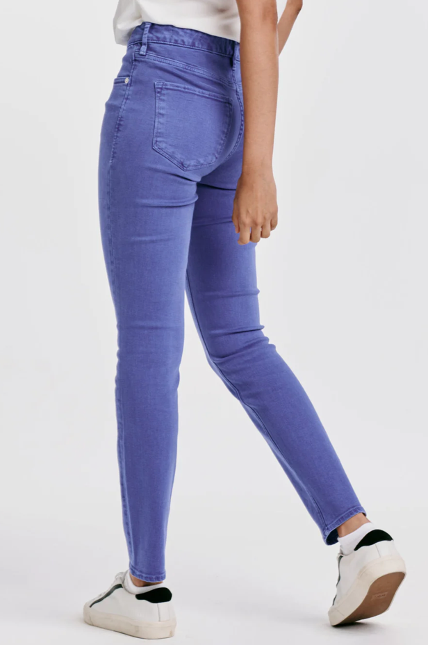 Gisele High Rise Ankle Skinny- Galactic Cobalt