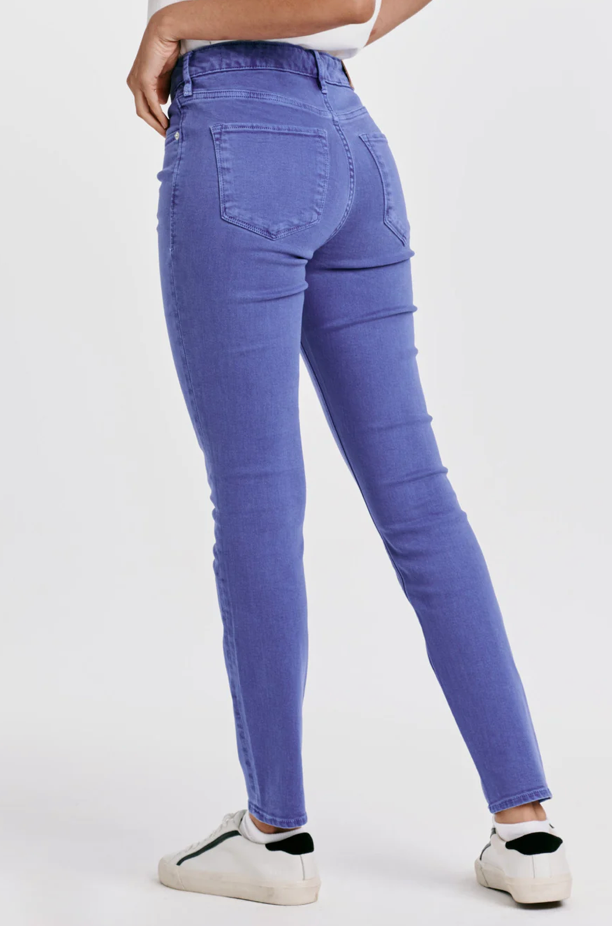 Gisele High Rise Ankle Skinny- Galactic Cobalt