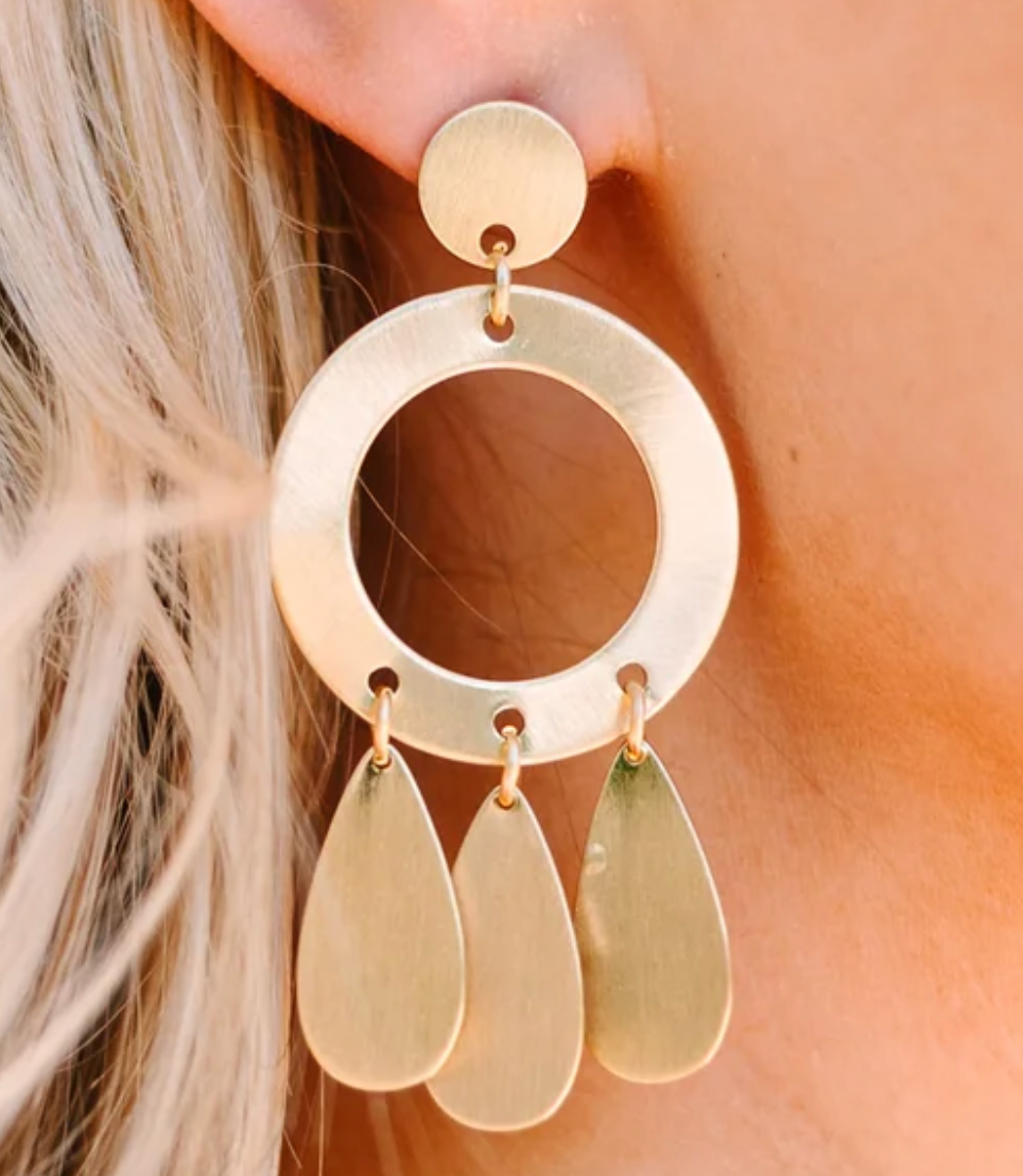 Gold Drop Earrings