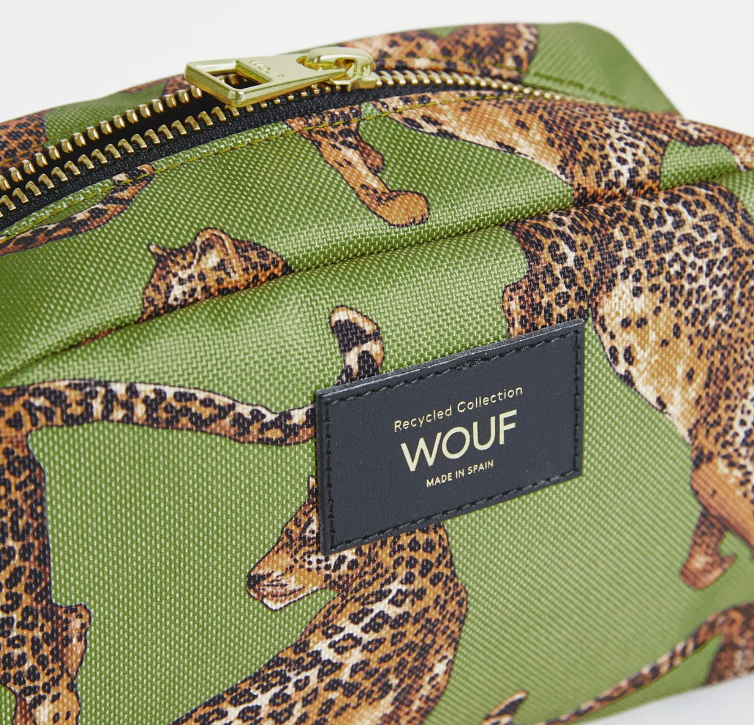 Olive Leopard Toiletry Bag