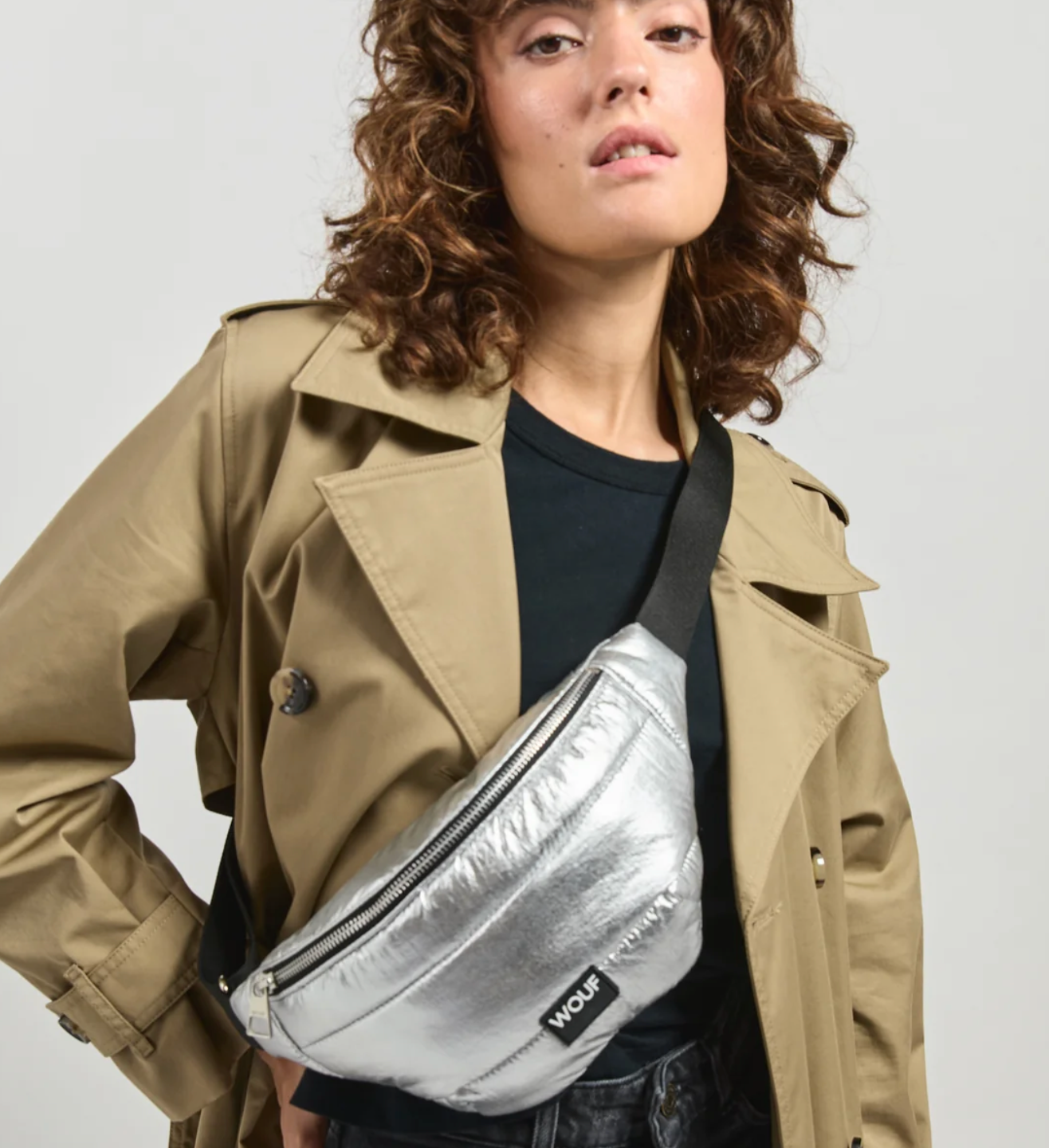 Silver Glossy Waistbag