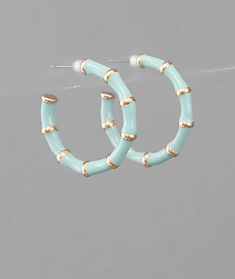 Epoxy Bamboo Hoops in 25mm