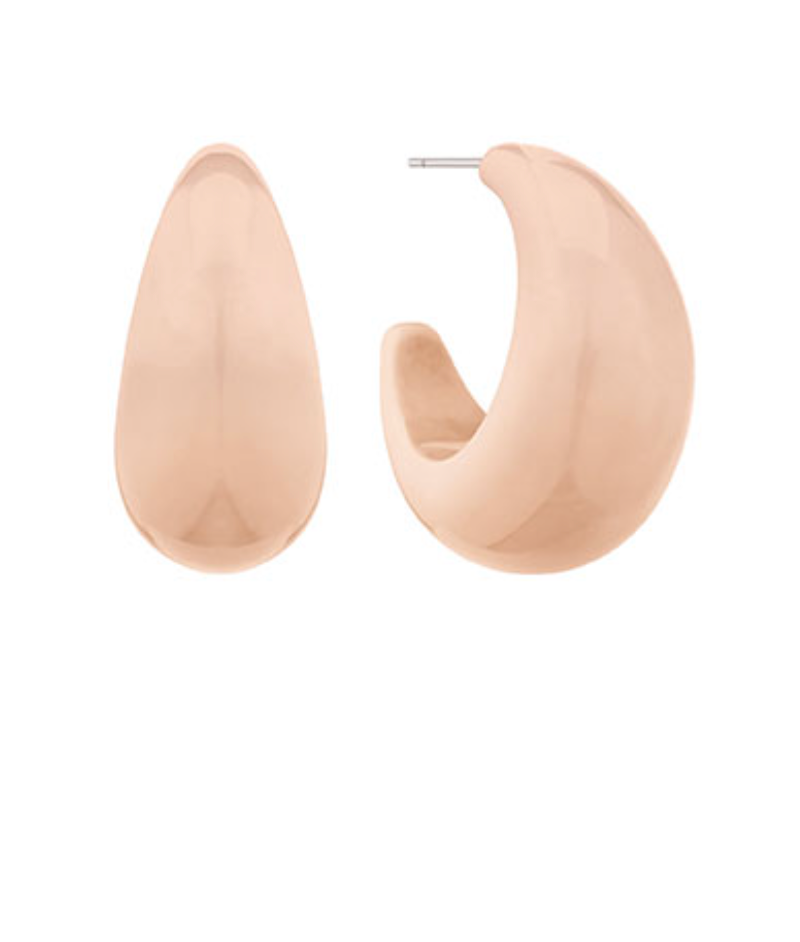 Chunky Acrylic Open Hoops