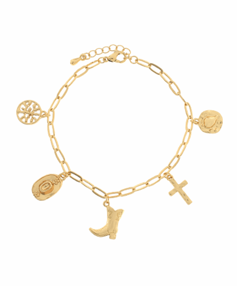 Western Multi Charm Bracelet