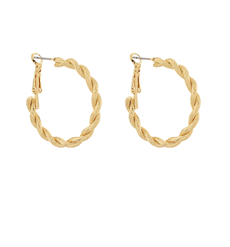 Twisted Hoop Earrings