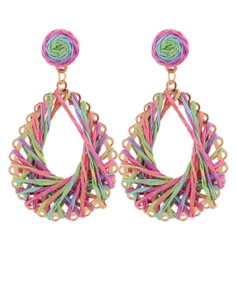 Raffia Wrap Earrings