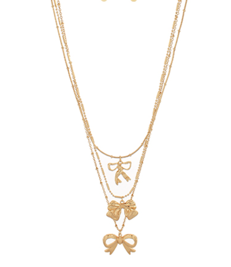 Layered Ribbon Necklace
