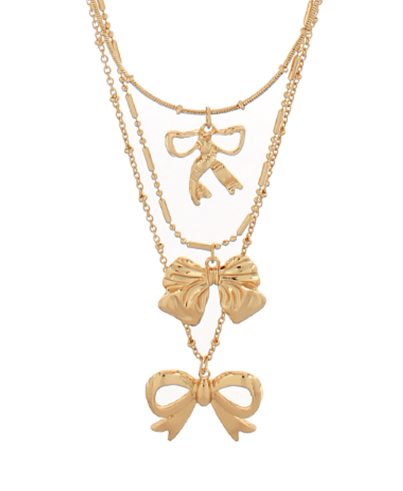 Layered Ribbon Necklace