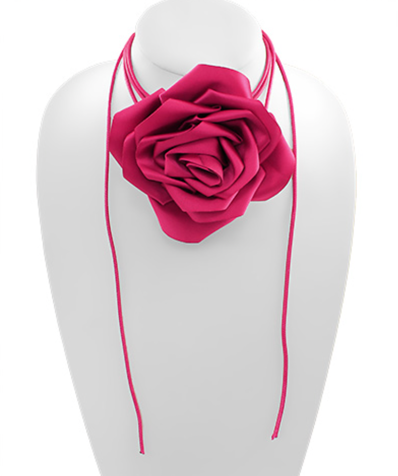 Flower Corsage Necklace