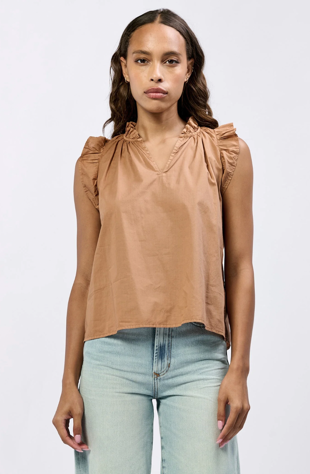 Puja Ruffle Sleeve Blouse