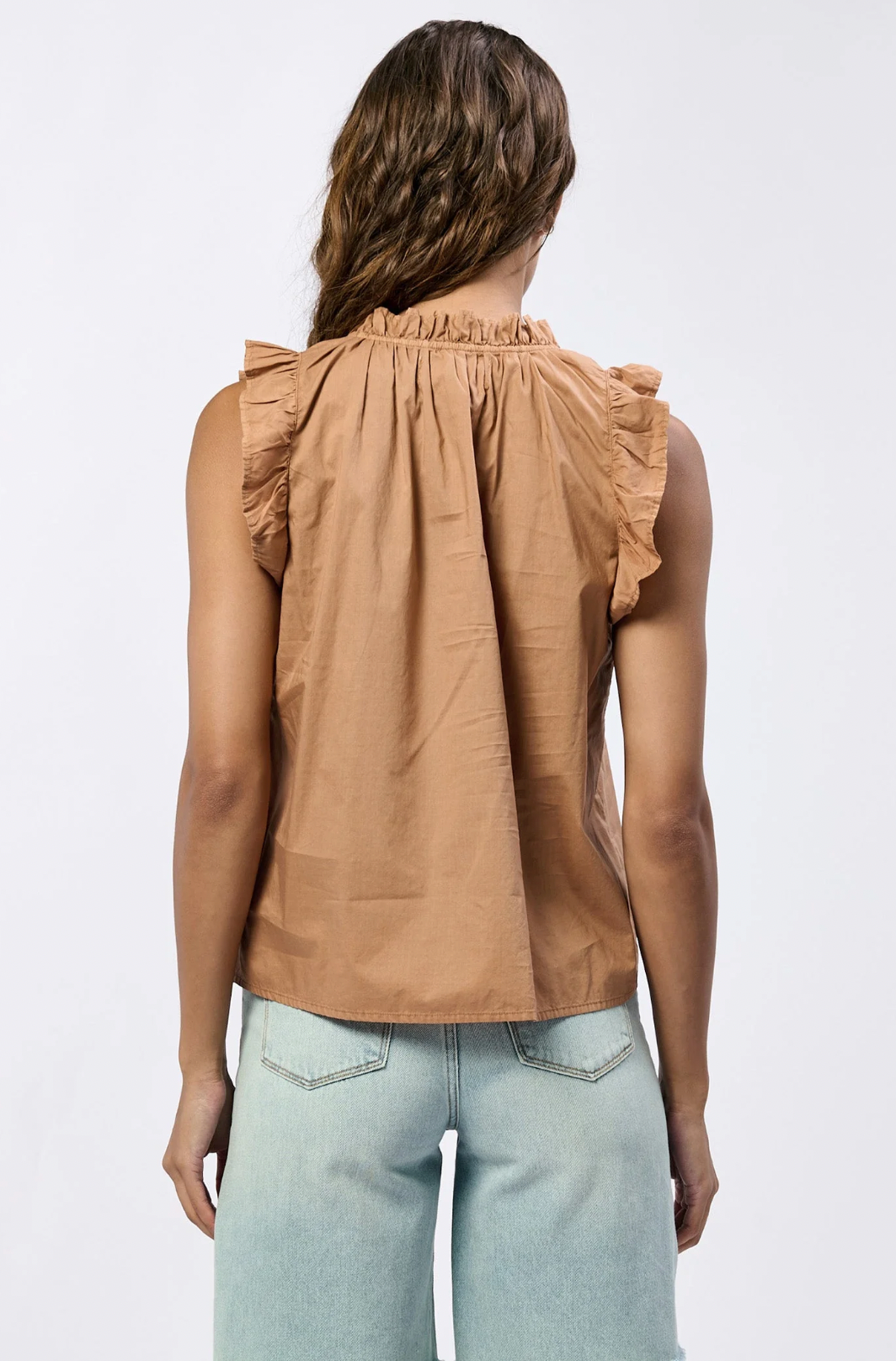 Puja Ruffle Sleeve Blouse