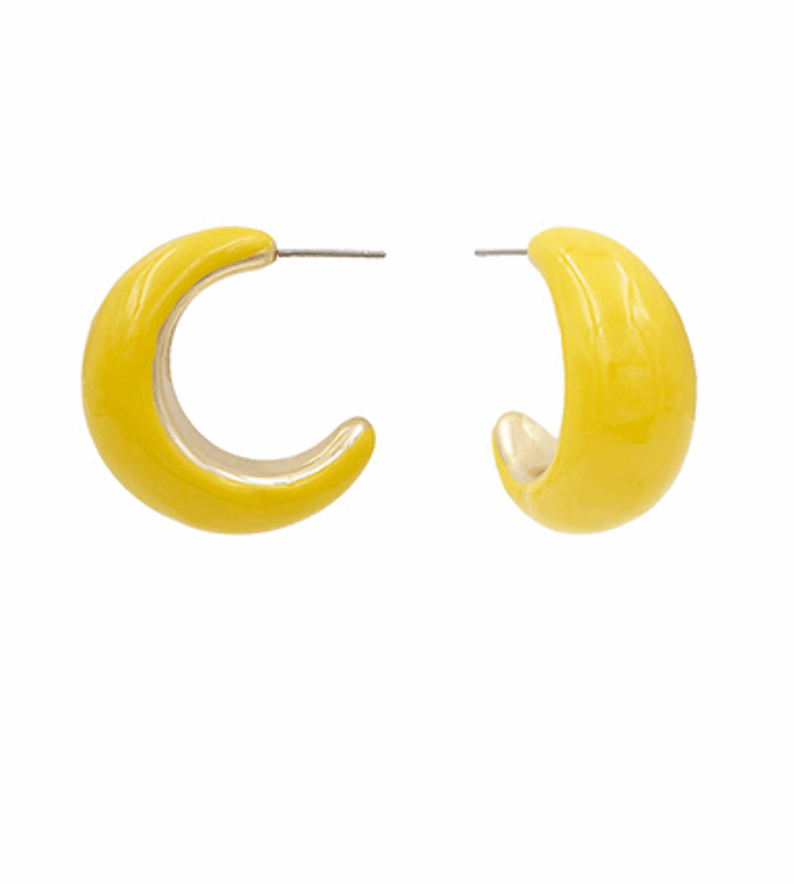 Color Coated Crescent Hoops
