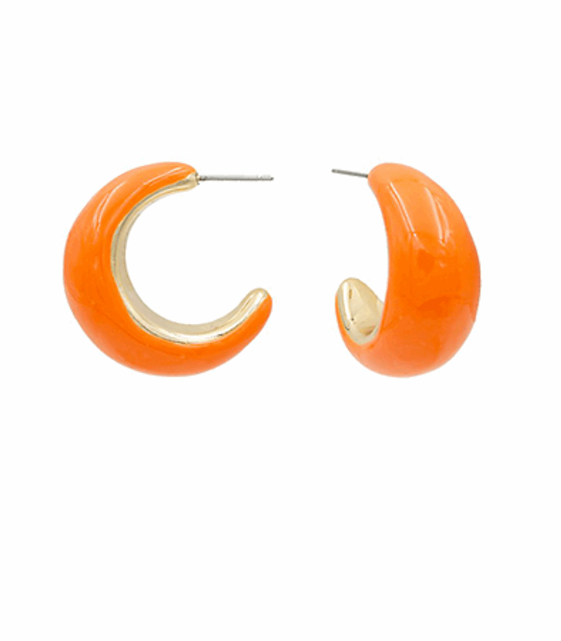 Color Coated Crescent Hoops