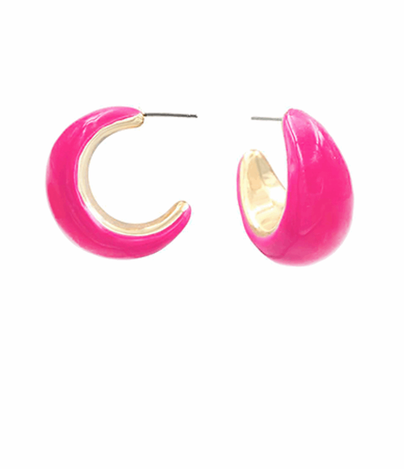 Color Coated Crescent Hoops