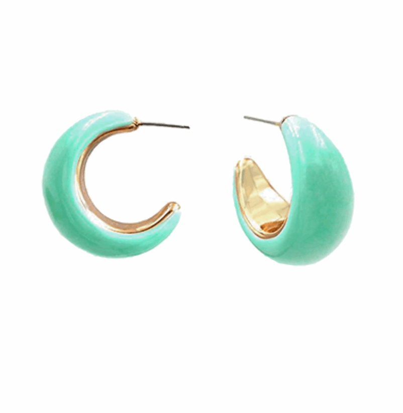Color Coated Crescent Hoops