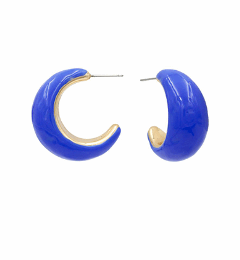 Color Coated Crescent Hoops
