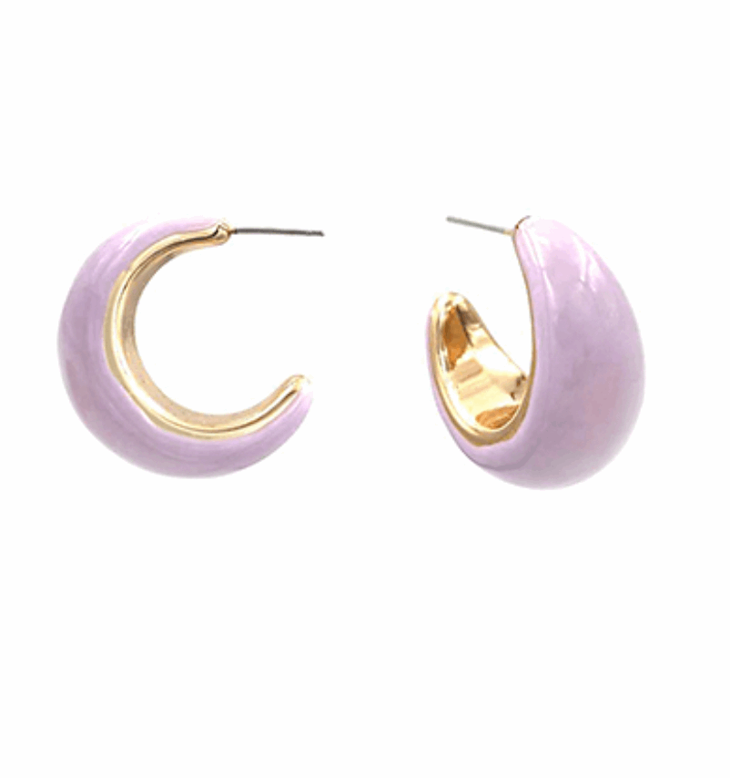 Color Coated Crescent Hoops