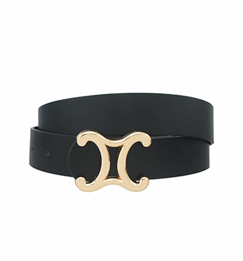 Mirrored C Buckle Belt