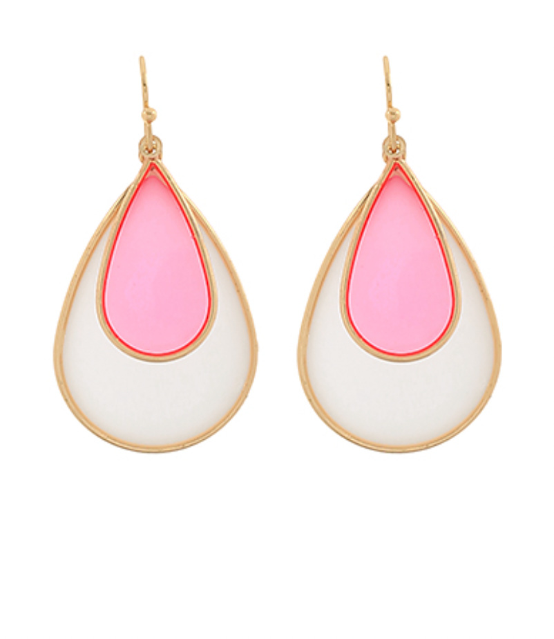 Acrylic Teardrop Earrings
