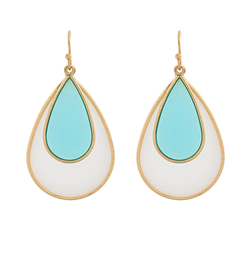 Acrylic Teardrop Earrings