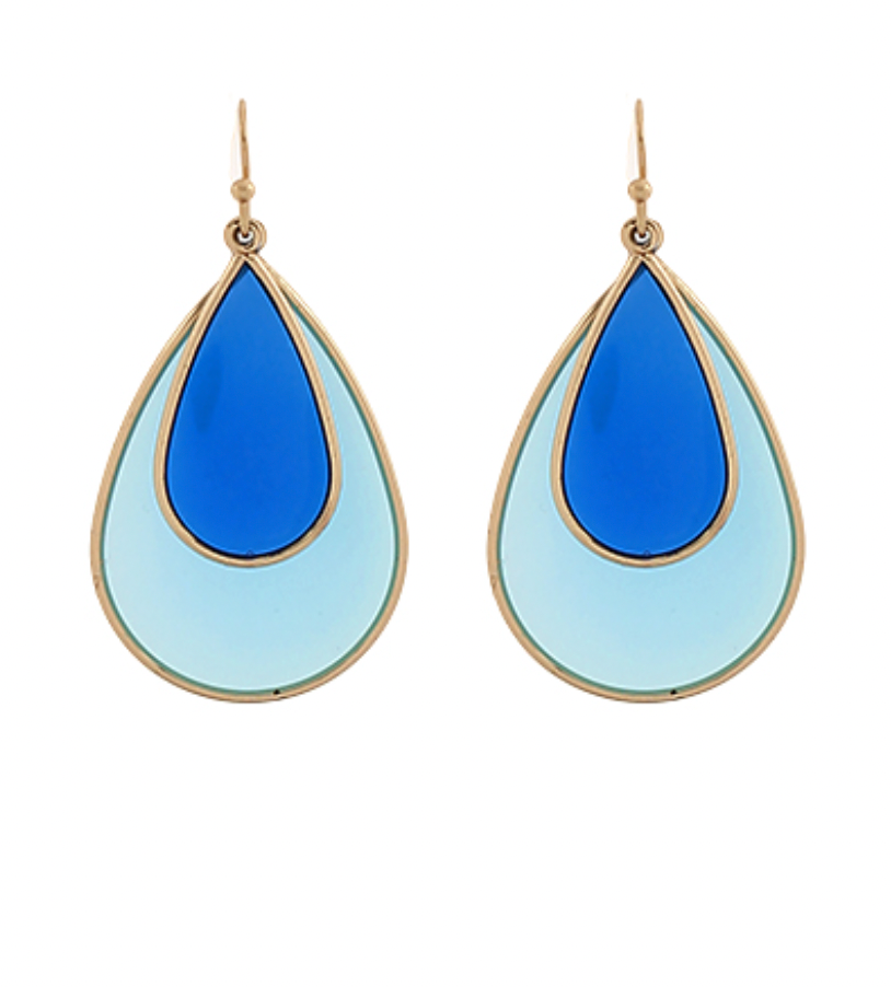 Acrylic Teardrop Earrings