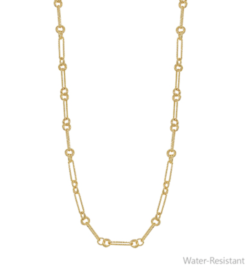 Ring & Clip Chain Long Necklace Set