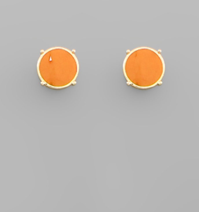 Coated Circle Studs