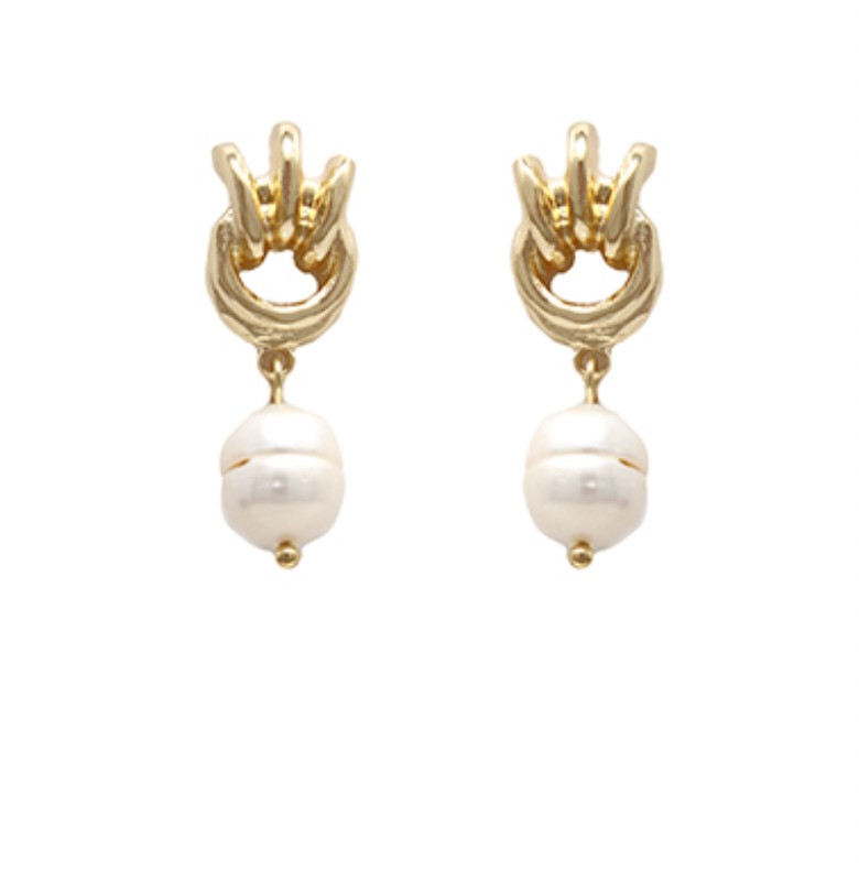 Pearl Knocker Earrings