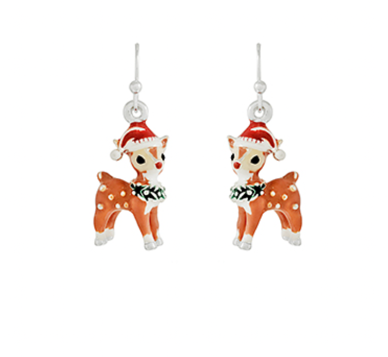 Reindeer Dangle Earrings