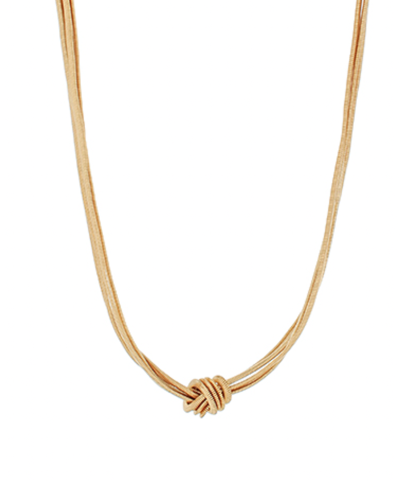 Knot Snake Chain Necklace