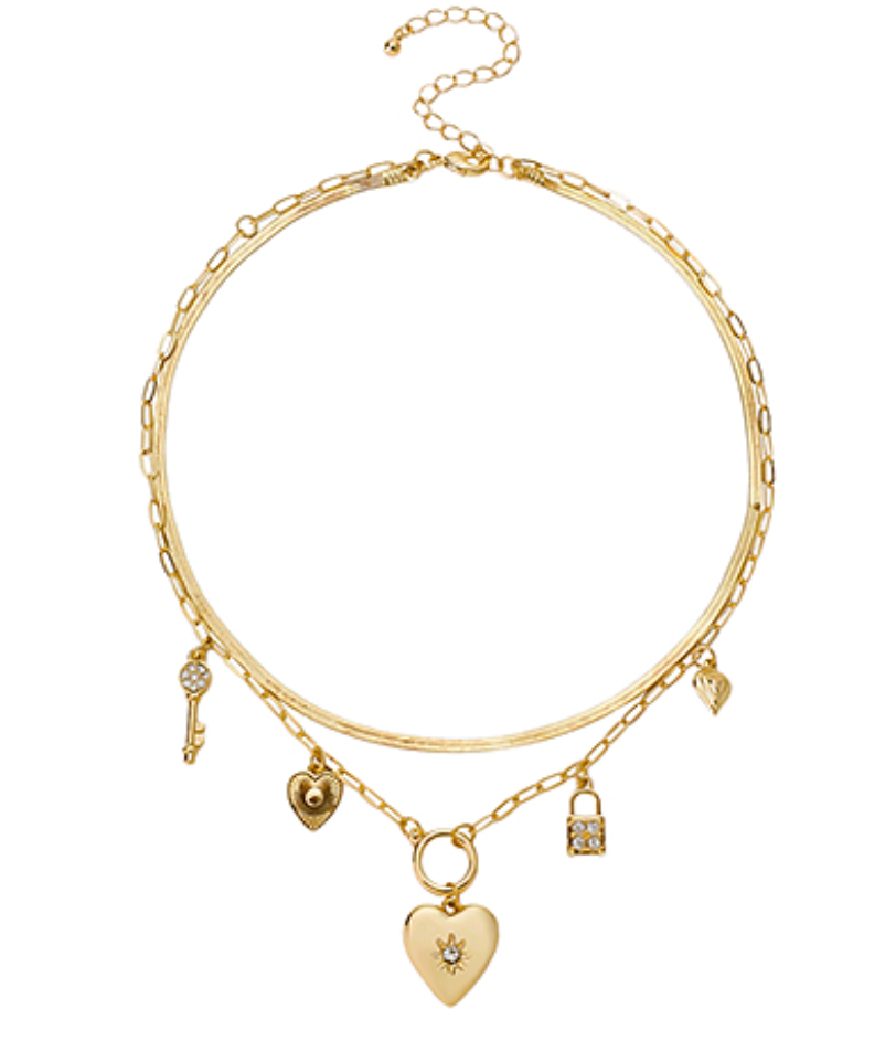 Layered Heart Necklace