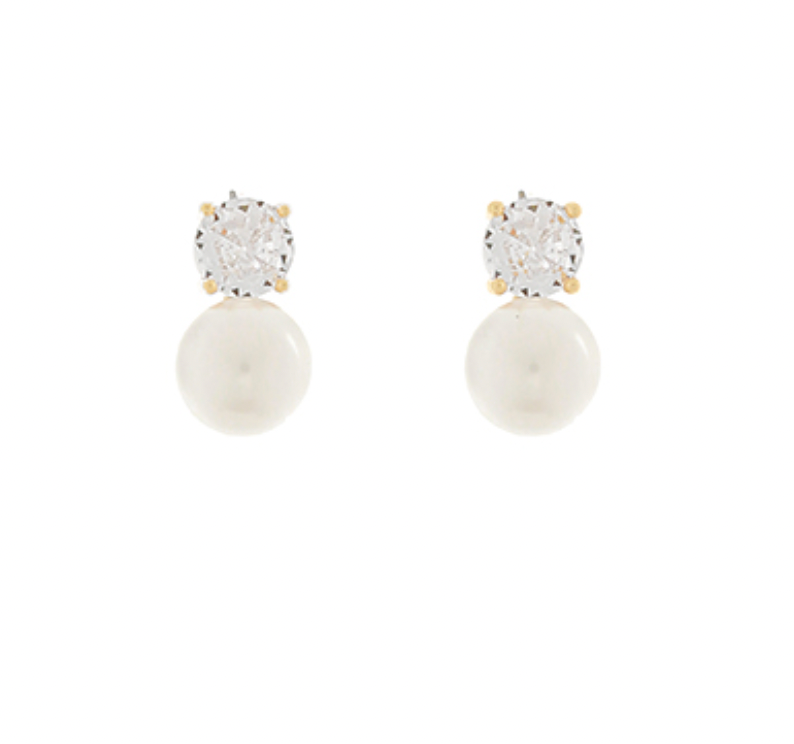 Crystal & Pearl Earrings