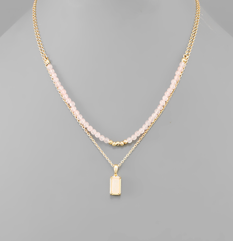 Stone Layered Necklace