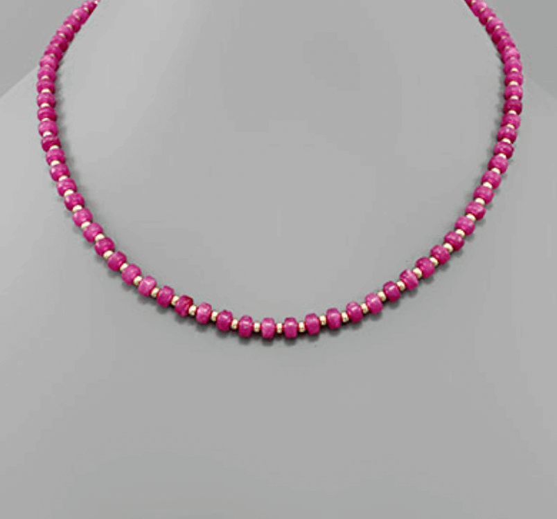 Acrylic Round Bead Necklace