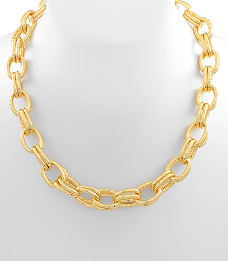 Double Ring Chain Neckalce