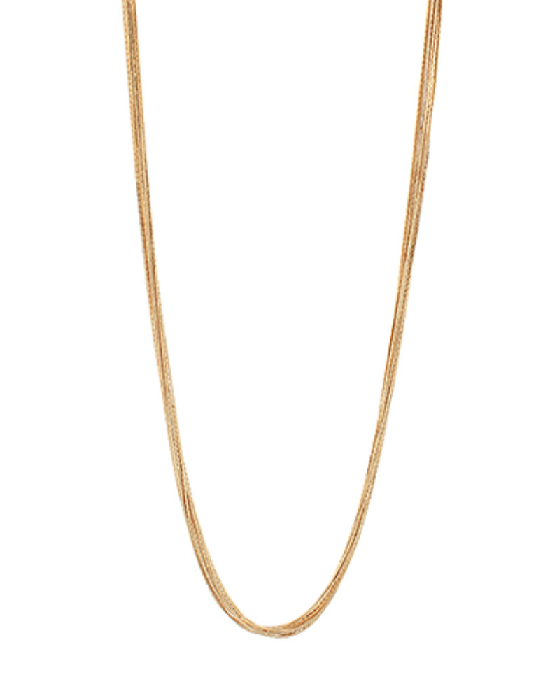Multi Punch Layered Neckklace