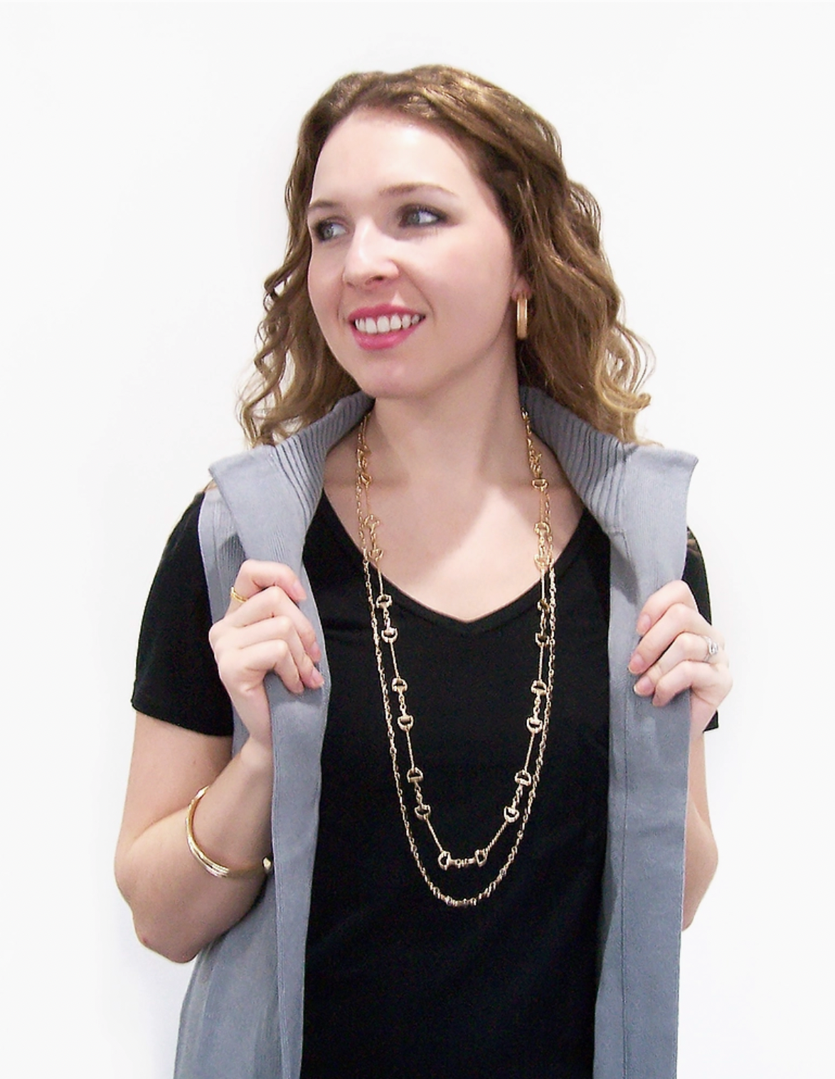 Long Horsebit Necklace